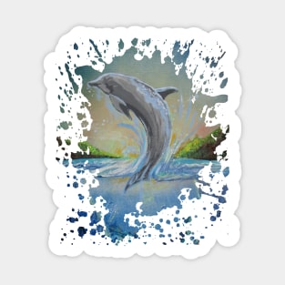 Dolphin Swim Sticker